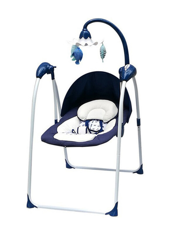 

Ziryab Baby Foldable Electric Swing Rocking Chair, Blue