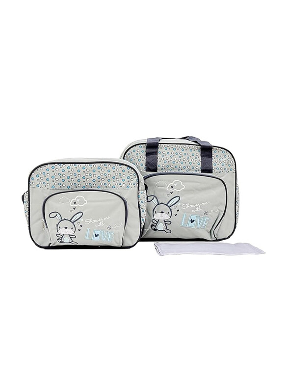 

Rikang Baby Diaper Bag set of two, Rabbit Diaper Bag Set, Grey