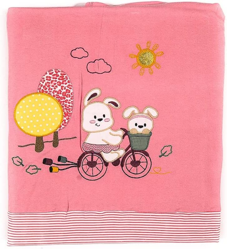 Rabbit Design Blanket, Newborn, Pink