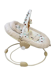 Baby Cradling Bouncer, Beige/White