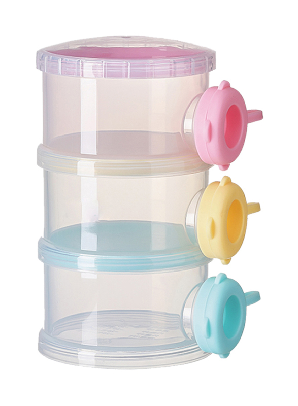 3 Layer Baby Food Container, Transparent