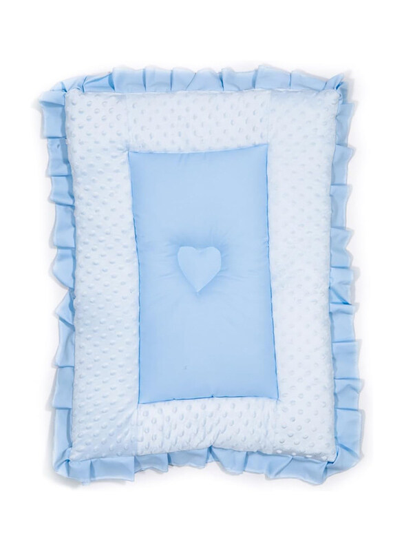 

Rikang Baby Crib Mattress with Heart Design, Blue