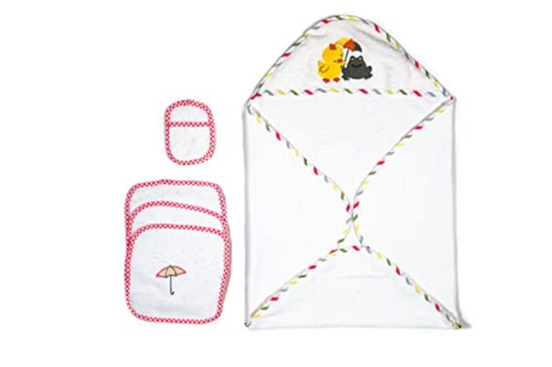 Towel Set for Babies, 5 Pieces, A2703, Pink