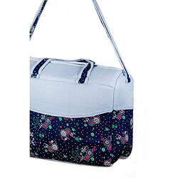 Floral Print Mommy Bag, Blue