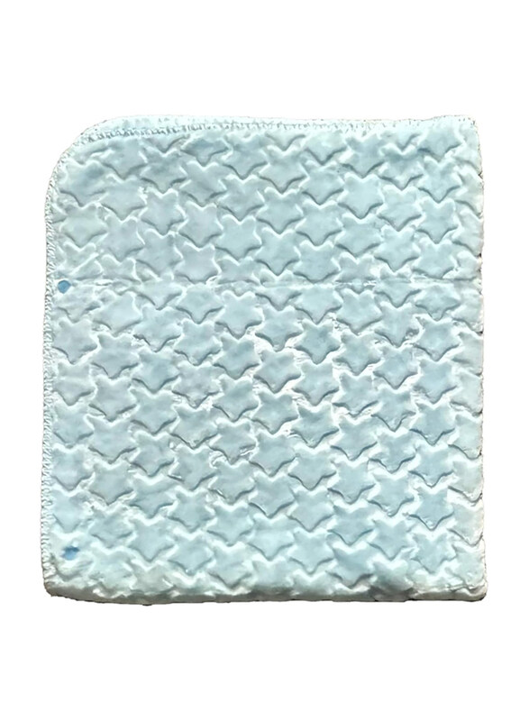 

Rikang Soft Baby Blanket with Textured Pattern, Light Blue