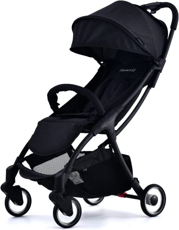 Compact Lightweight Baby Stroller, 0-4 Years, Black