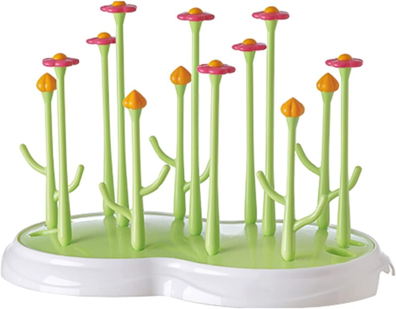 Baby Garden Bottle Drying Rack, Green