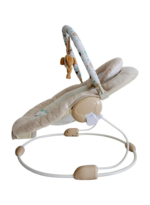 Baby Cradling Bouncer, Beige/White