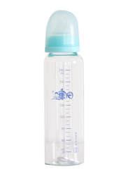 Baby Feeding Bottle, 240ml, Blue/Clear