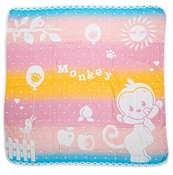 Monkey Print Blanket for Babies, Newborn, Blue