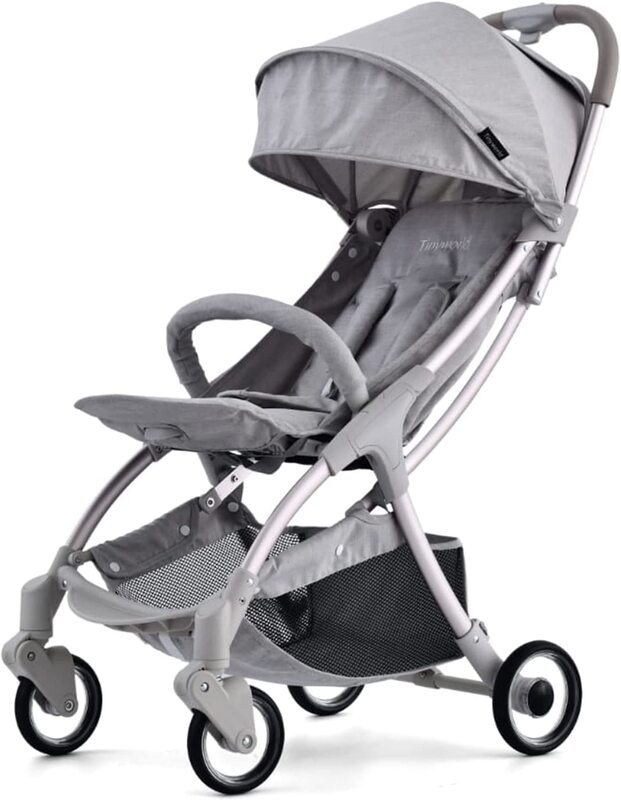 Compact Lightweight Baby Stroller, 0-4 Years, Grey
