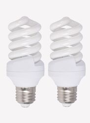 Vmax 20W E27 Energy Saver Cool Day Light Bulb, 2 Pieces, White