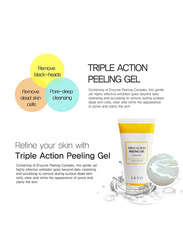 IASO Triple Action Peeling Gel with Yellow Vitamin Capsules, 150g