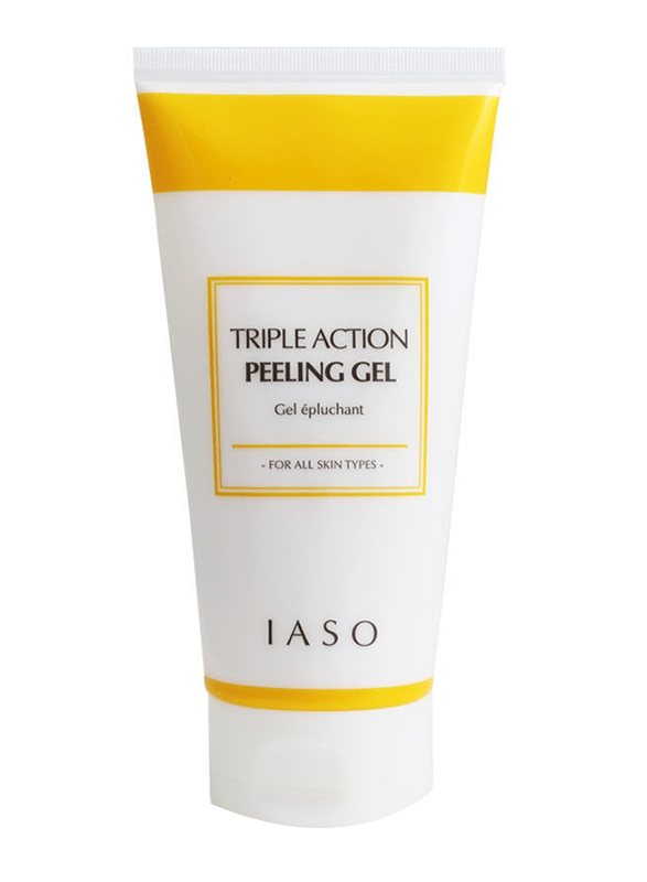 IASO Triple Action Peeling Gel with Yellow Vitamin Capsules, 150g