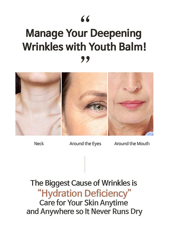 IASO Youth Balm Anti-Wrinkle Moisturising Multi Balm Stick, 10g