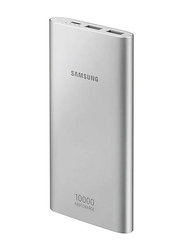 Samsung 10000mAh Wired Fast Charging Power Bank, Silver