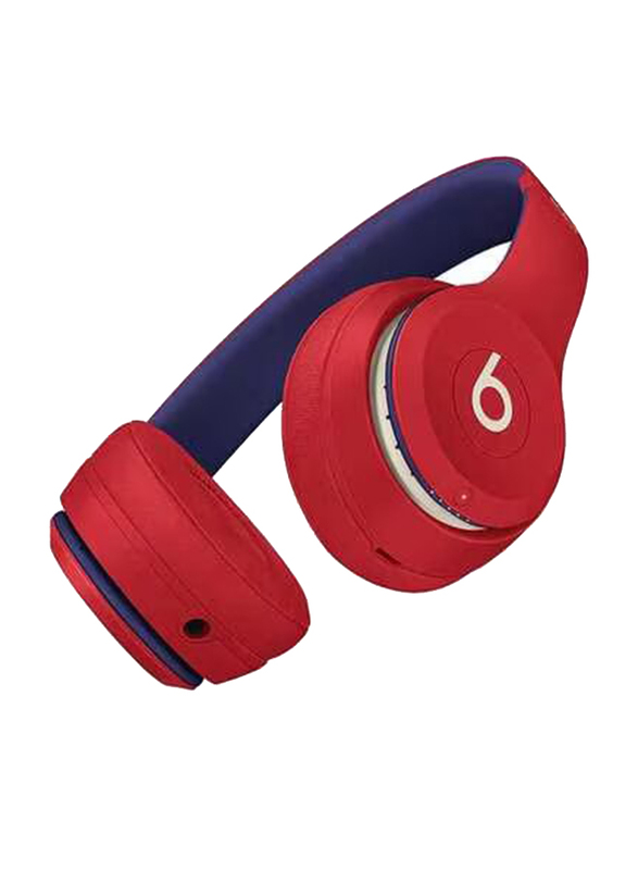 Beats Solo 3 Wireless / Bluetooth On-Ear Noise Cancelling Headphone, Club Red