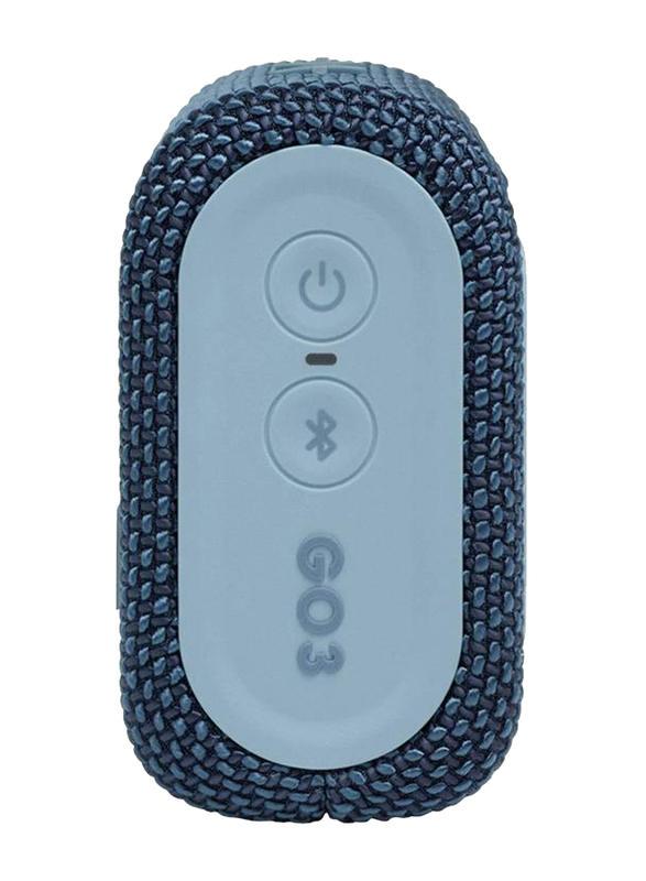 JBL Go 3 Portable Waterproof Speaker, Blue