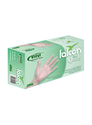 Falcon Lavish Vinyl Powder Free Gloves, Extra Large, 100 Pieces