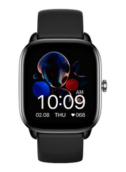 ساعة اميزفيت جي تي اس 4 ميني 1.65 انش الذكية مع شاشة اموليد و جي بي اس, أسود