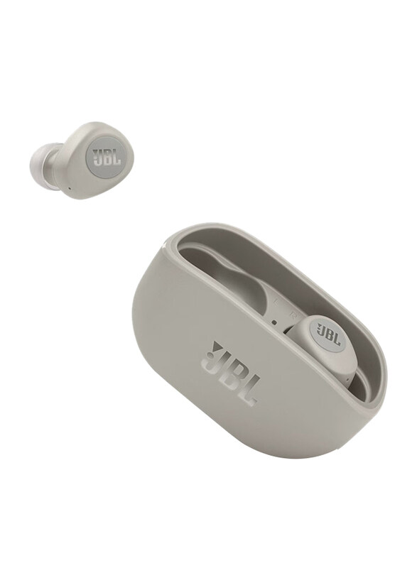 

JBL Wave 100 True Wireless / Bluetooth In-Ear Headphones with Deep Powerful Bass and 20H Battery, Silver