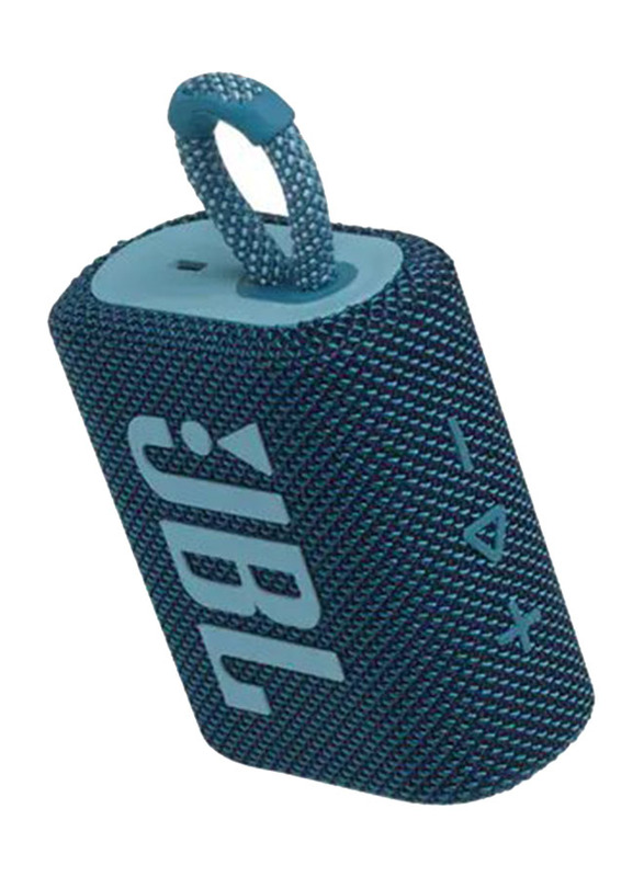 JBL Go3 Portable Bluetooth Speaker, Blue