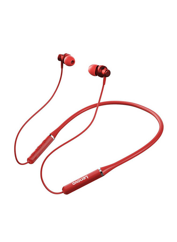 Lenovo HE05 Pro Wireless In-Ear Neckband, Red