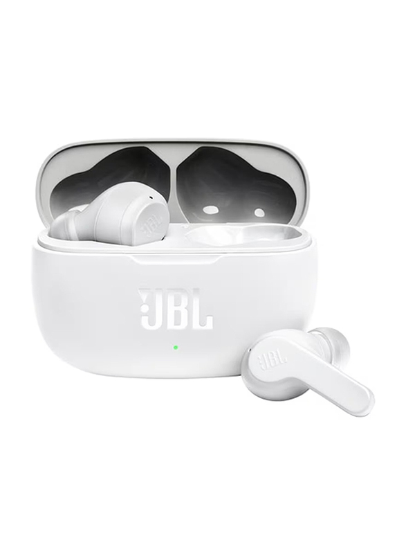 JBL Wave 200 TWS Wireless / Bluetooth In-Ear Earbuds with Charging Case, White