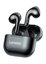 Lenovo LP40 Wireless / Bluetooth In-Ear Noise Cancelling Earbuds with 13mm Moving Coil Long Endurance Time, Black
