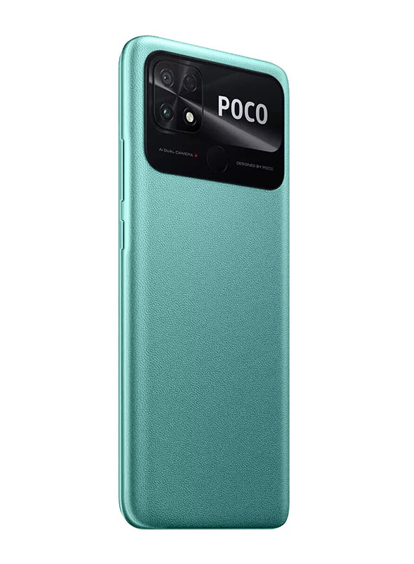 هاتف شاومي هاتف بوكو C40 سعة تخزين 64 غيغابايت جرين, بدون فيس تايم, ذاكرة وصول عشوائي 4 غيغابايت, الجيل الرابع ال تي اي, بشريحتين