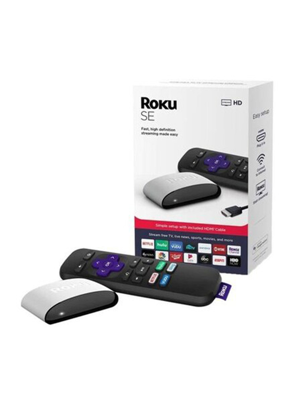 Roku SE Streaming Media Player, Black/White