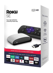 Roku SE Streaming Media Player, Black/White