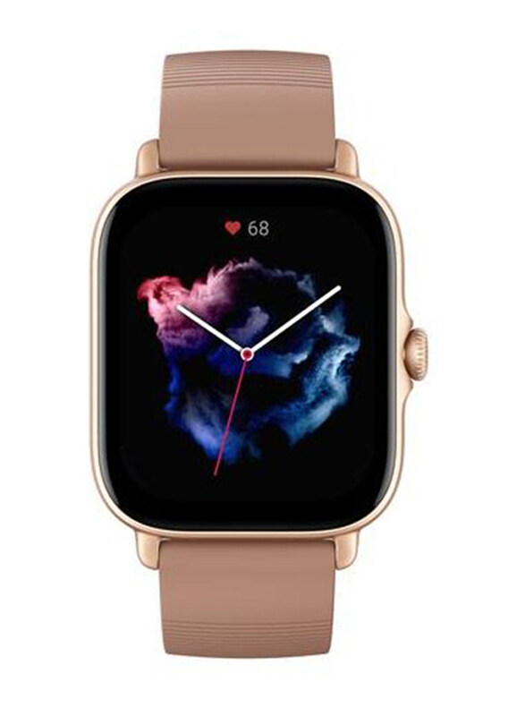 

Amazfit GTS 3 42.4mm Smartwatch With GPS, A2035, Terra Rosa
