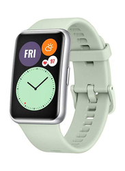 ساعة هواوي فيت 1.64 انش الذكية مع شاشة اموليد و جي بي اس, لون أخضر
