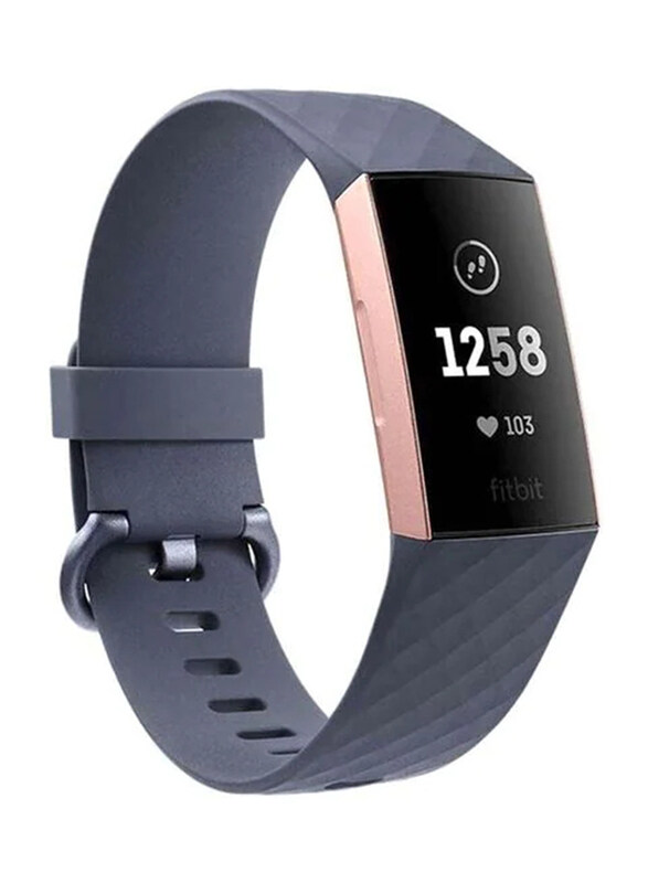 

Fitbit Charge 3 39mm Fitness Tracker With Swim Tracking, Blue Grey/Rose Gold