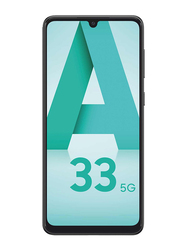 Samsung Galaxy A33 128GB Awesome Black, Without FaceTime, 6GB RAM, 5G, Dual Sim Smartphone