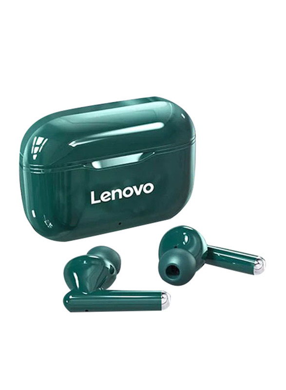 Lenovo LP1 Flagship Premium Edition True Wireless In-Ear Noise Cancelling Headphones with Smart Touch Control, Green