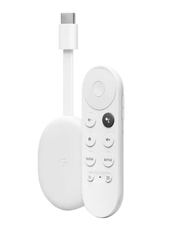 

Google Chromecast with Google TV 4K with Remote, White
