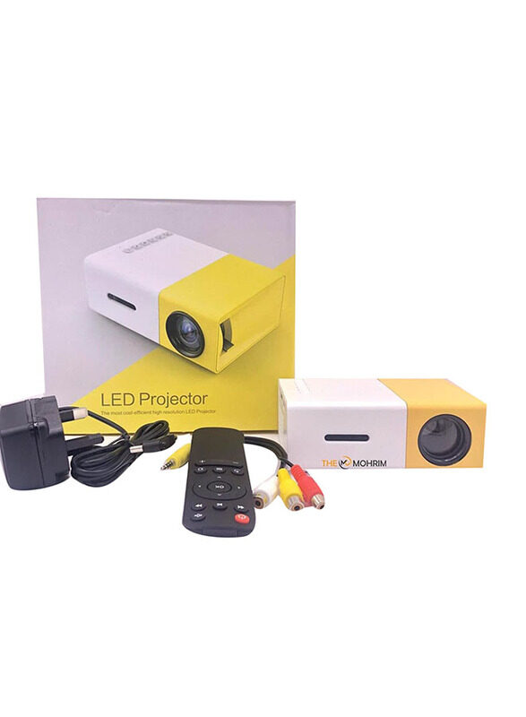 

The Mohrim YG300 LED Video Projector, White/Yellow