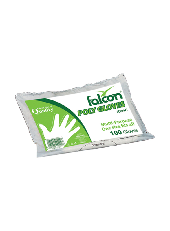 

Falcon Lavish Clear Bio-Degradable PE Plastic Gloves, 400 Pieces