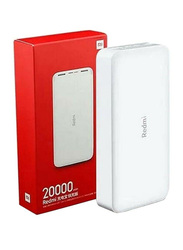 Xiaomi 20000mAh Wired Fast Charging Power Bank, White