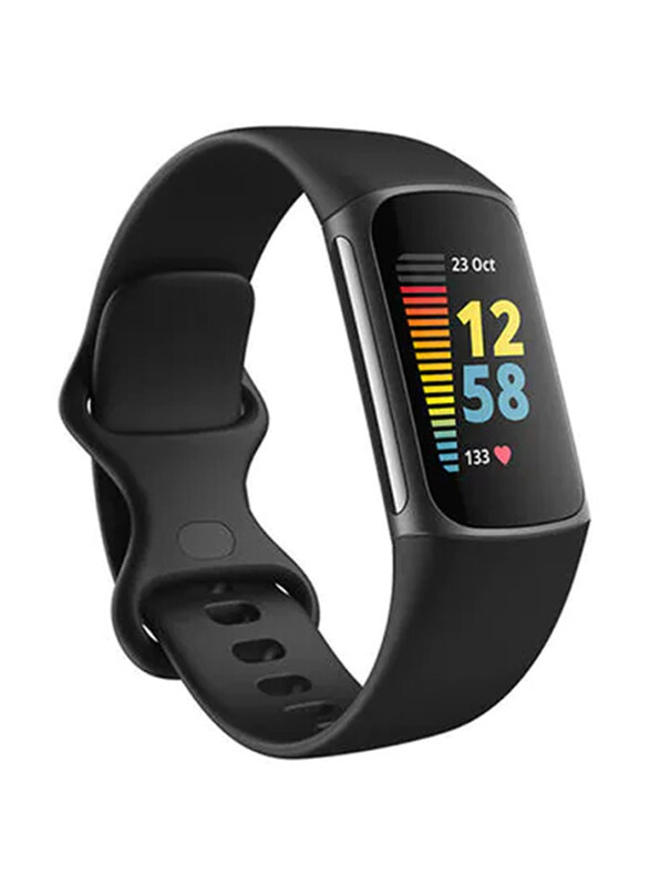 

Fitbit Charge 5 Advanced 26mm Fitness Tracker, Black/Graphite Stainless Steel