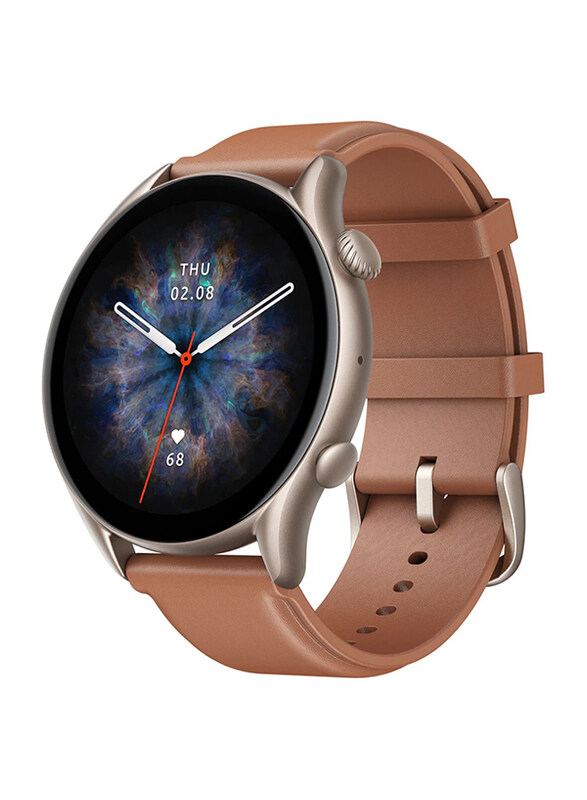 

Amazfit GTR 3 Pro 46mm Smartwatch With GPS, A2040, Brown