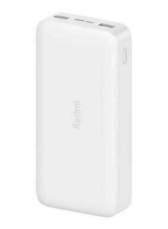 

Xiaomi 20000mAh Wired Fast Charging Power Bank, White