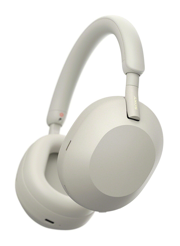 Sony Wireless / Bluetooth Over-Ear Noise Cancelling Headphones with Mic, WH1000XM5/S, Silver