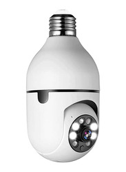 Aomaimie Bulb Light Security Camera, White