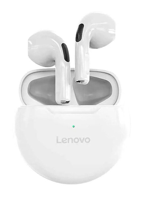 

Lenovo HT38 True Wireless / Bluetooth Stereo Half In-Ear Noise Cancelling Earphones, White