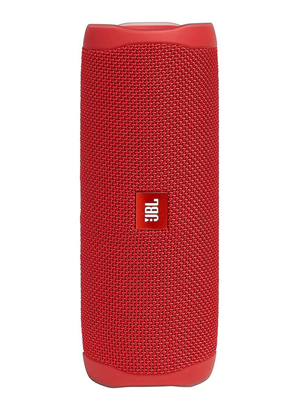 JBL Flip 5 Portable Waterproof Bluetooth Speaker, Red
