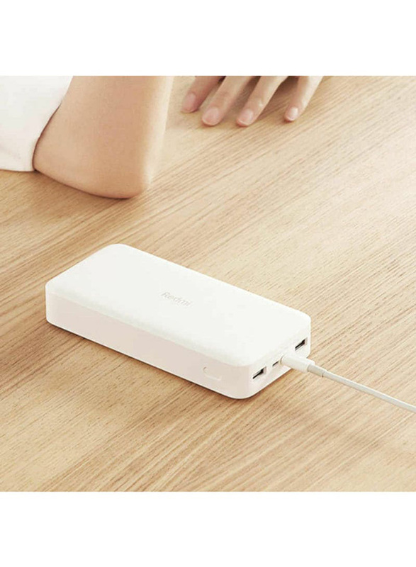 Xiaomi 20000mAh Wired Fast Charging Power Bank, White