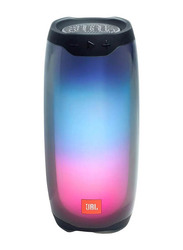 JBL Pulse 4 Portable Bluetooth Speaker with 360 degrees LED lights, Black